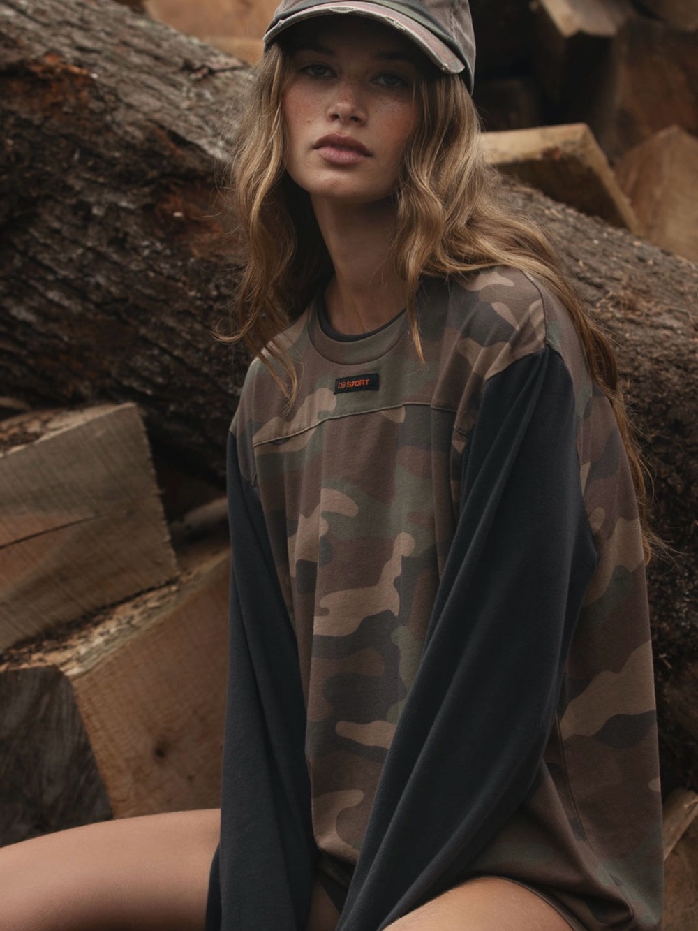 Dairy Boy 90's Long Sleeve - Decoy Camo in Earth XS/S